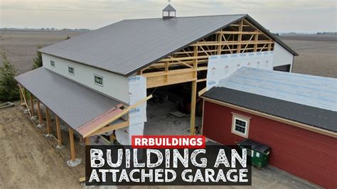 attaching metal building to existing house|attaching metal building to house.